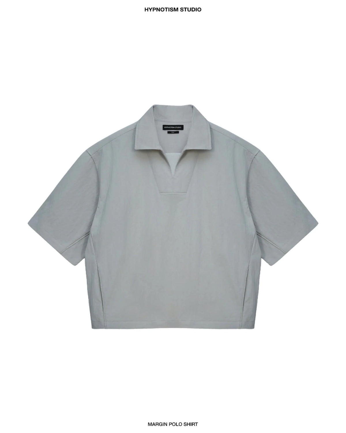 HARBOR GREY MARGIN POLO SHIRT