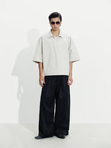 HARBOR GREY MARGIN POLO SHIRT