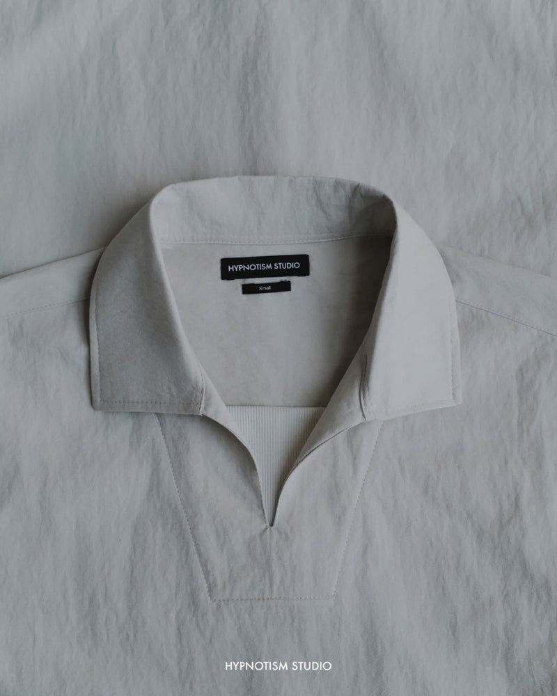 HARBOR GREY MARGIN POLO SHIRT