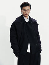BLACK EASE CREST JACKET