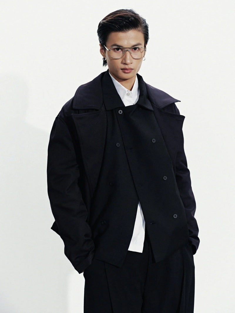BLACK EASE CREST JACKET