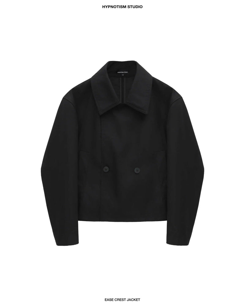 BLACK EASE CREST JACKET
