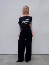 TOP:03 - HORSE TEE - BLACK