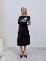 TOP:03 - HORSE TEE - BLACK