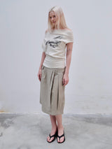TOP:03 - HORSE TEE - BEIGE