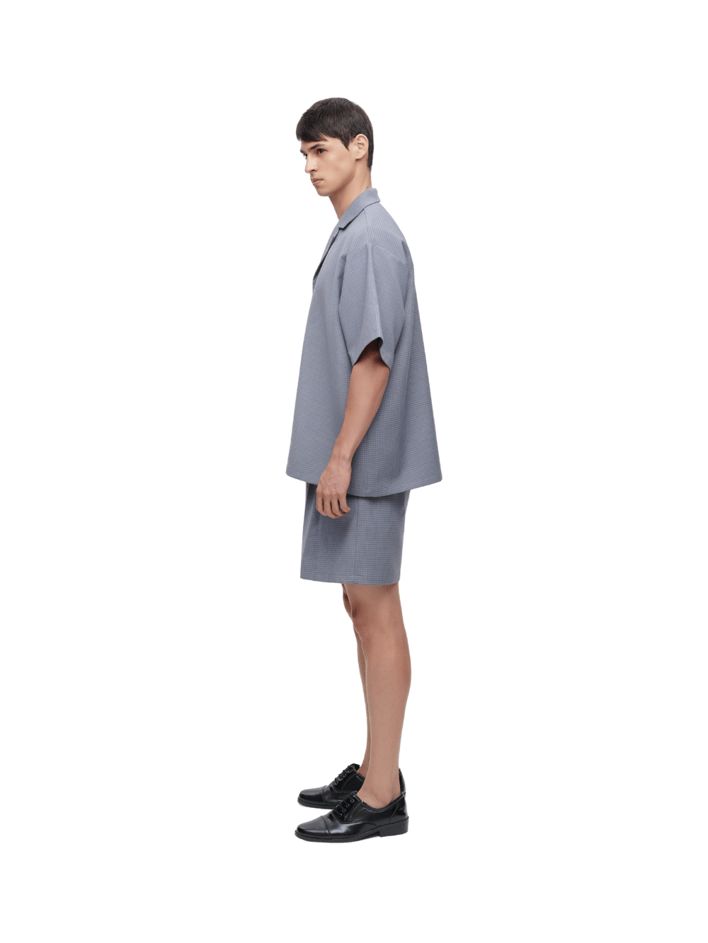 Checked Double Waist Shorts