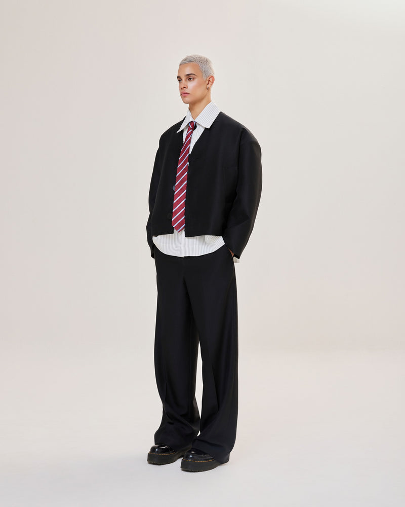 Black Wide Tube Pants Caotus Astoud
