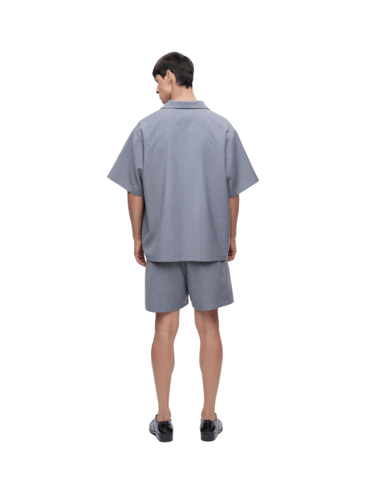 Checked Double Waist Shorts