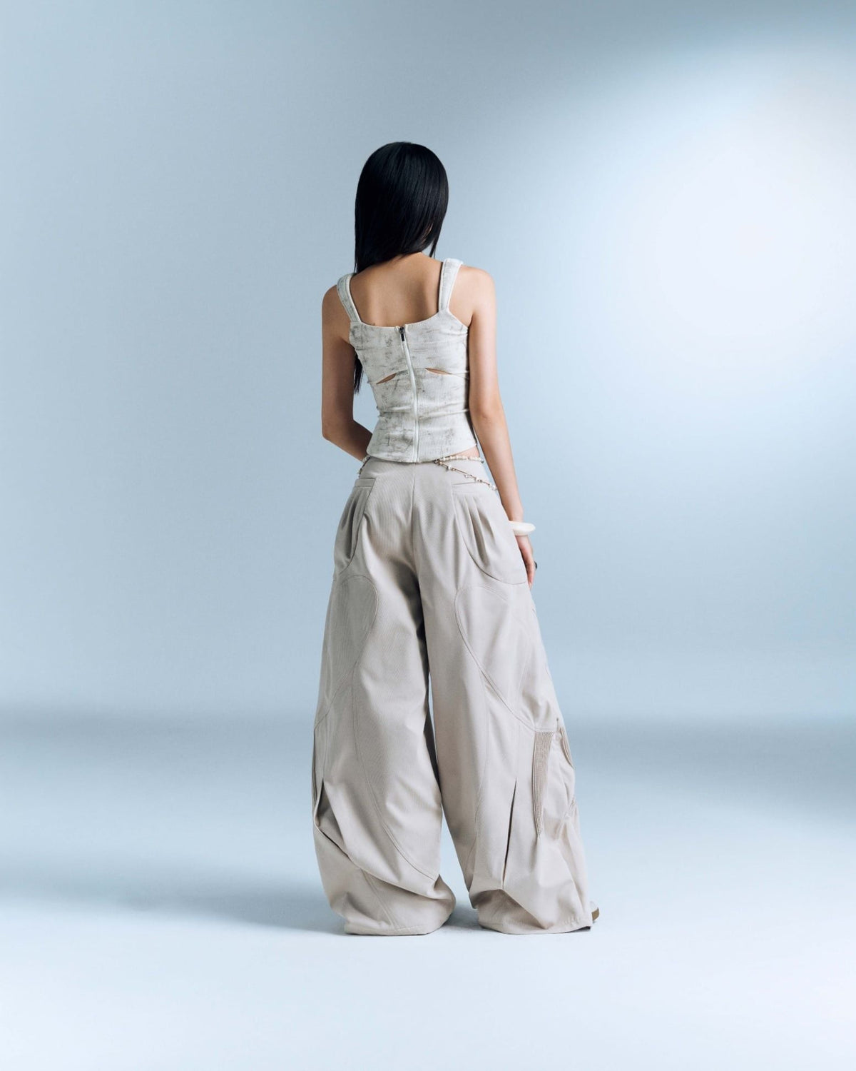 SAIDE TOP (MARBLE WHITE)