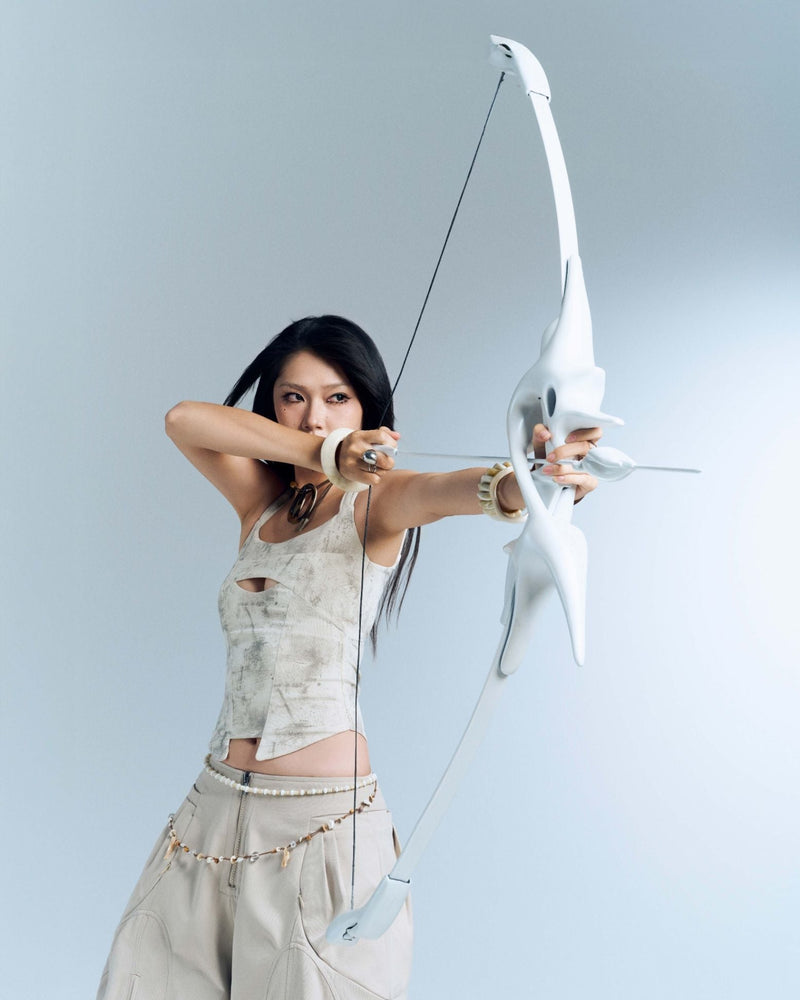 SAIDE TOP (MARBLE WHITE)