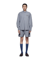 Misty Blue Laidback Check Shorts