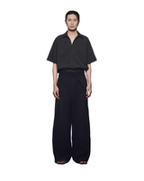 Striped Black Off-line Boxy Shirt