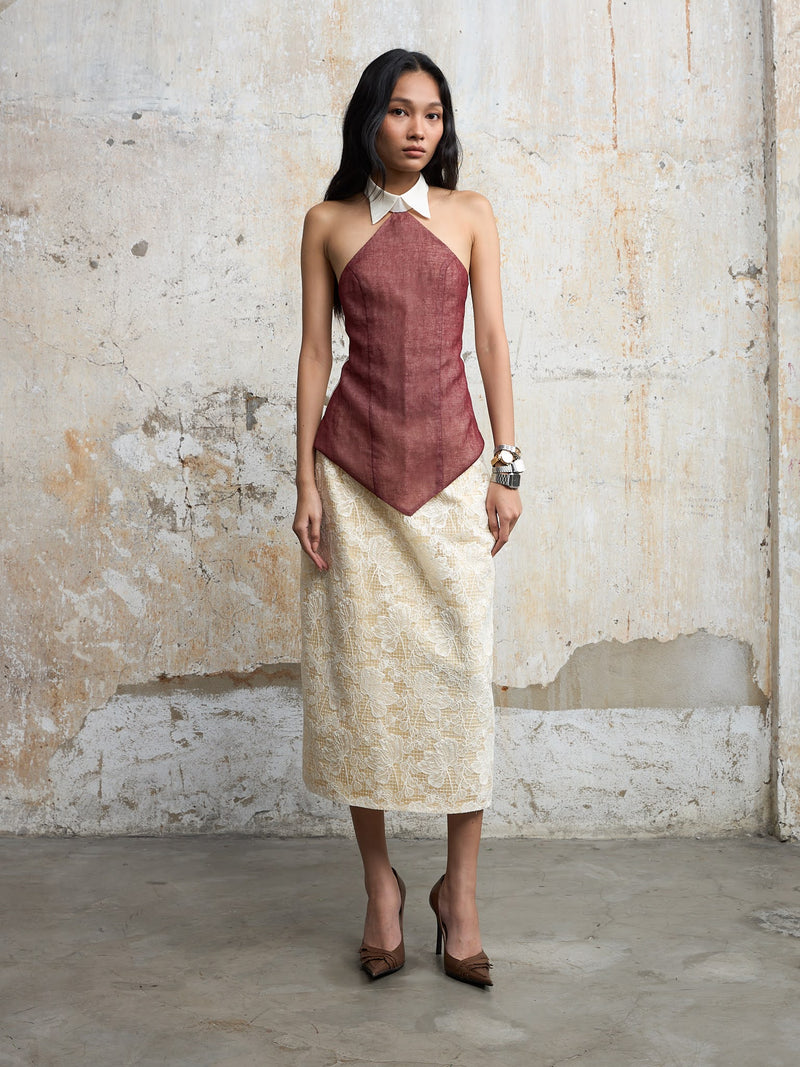 VIETNAMESE TRADITIONAL HALTER TOP