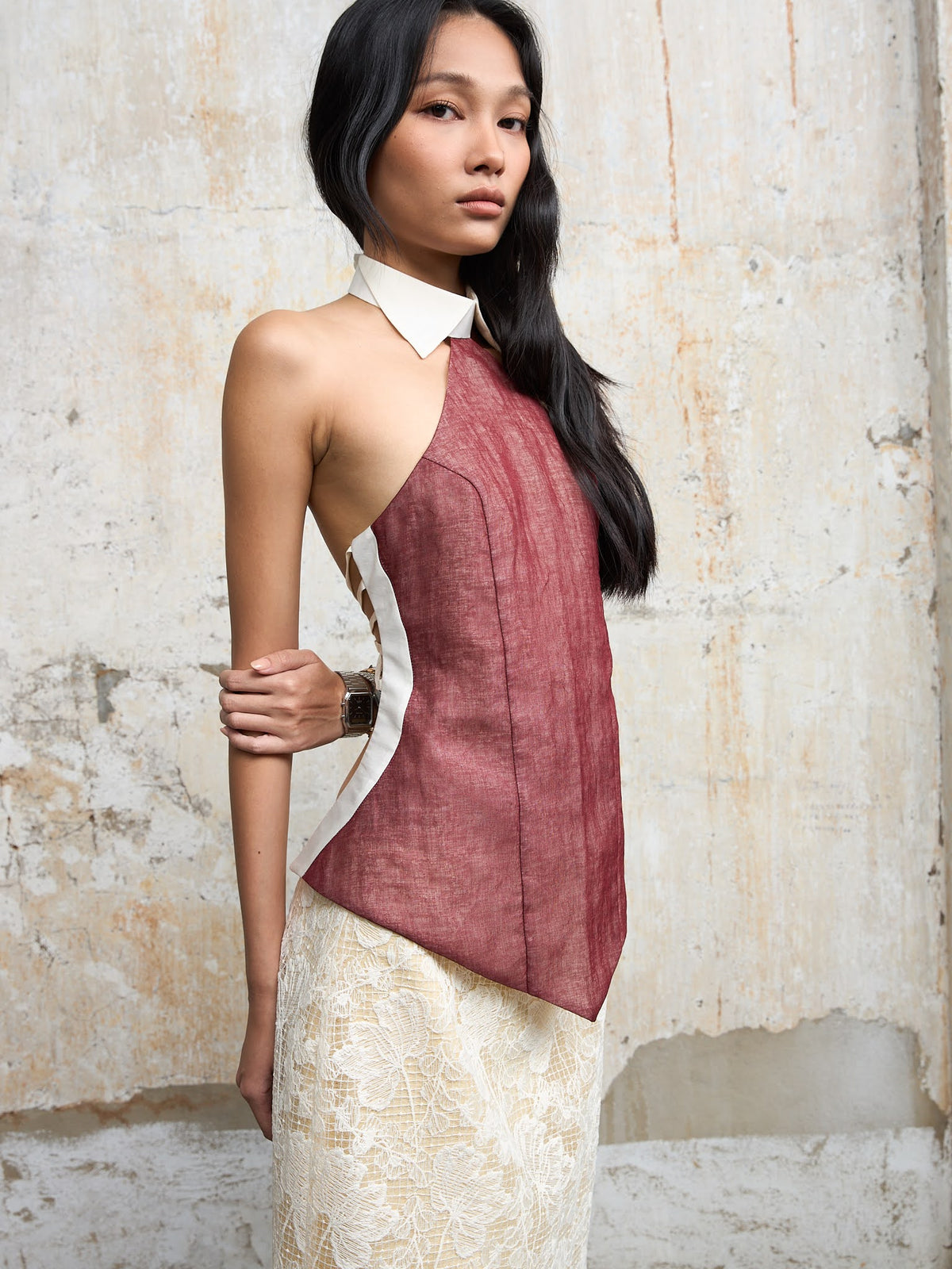 VIETNAMESE TRADITIONAL HALTER TOP