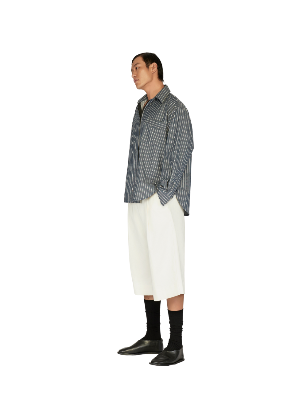 Striped Zipped Shirt