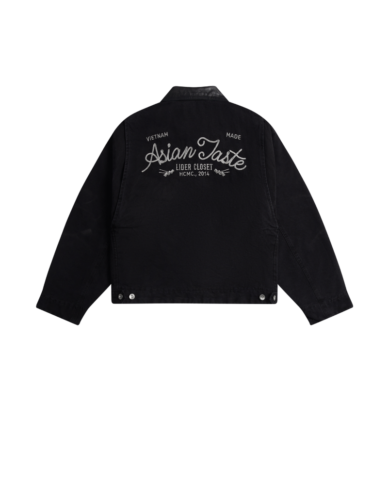 BLACK SESAME ASIAN TASTE DENIM JACKET