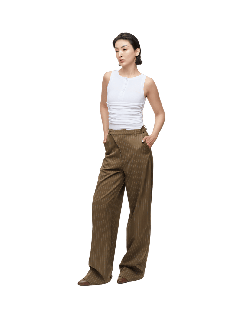 Draped Waist Tank Top