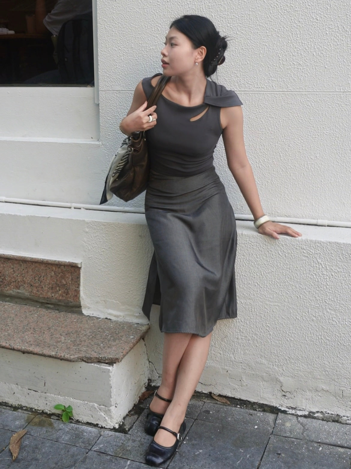 VAN VUONG TOP - GREY