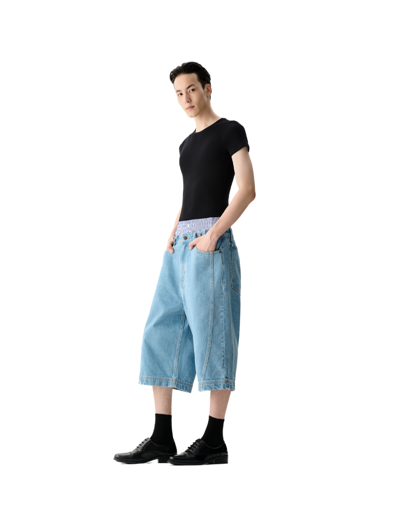 Black Slim Fit Short Sleeve Top
