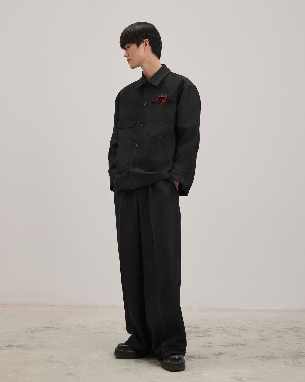 Black Wide Tube Pants Caotus Astoud