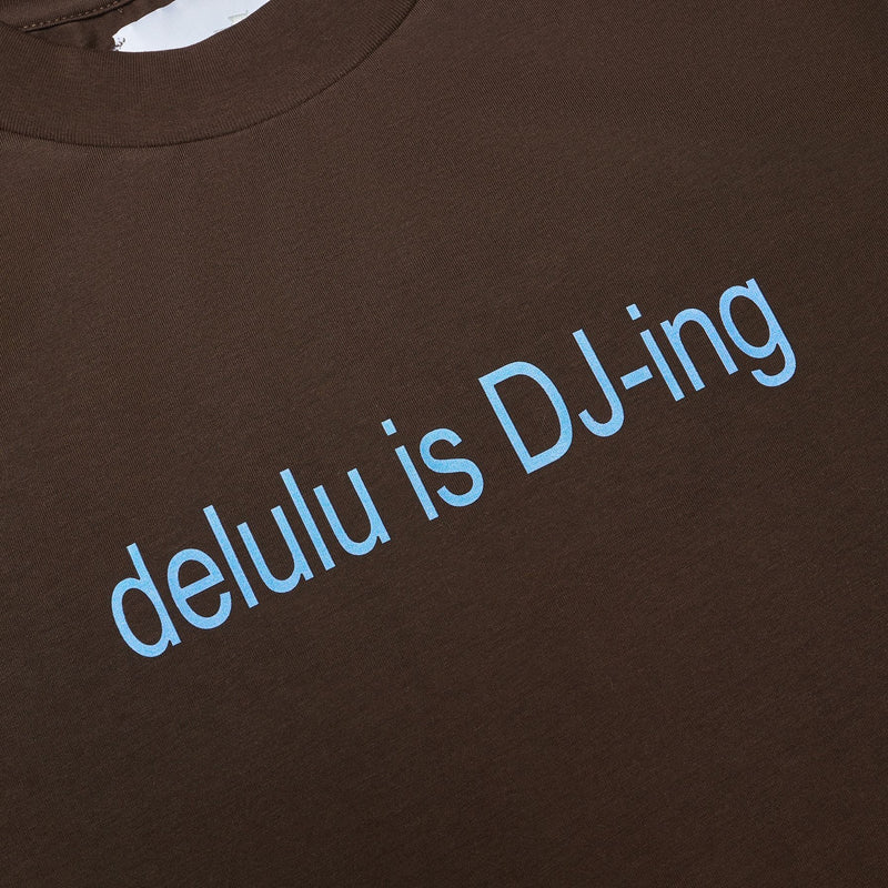 Brown Core Delulu Tee