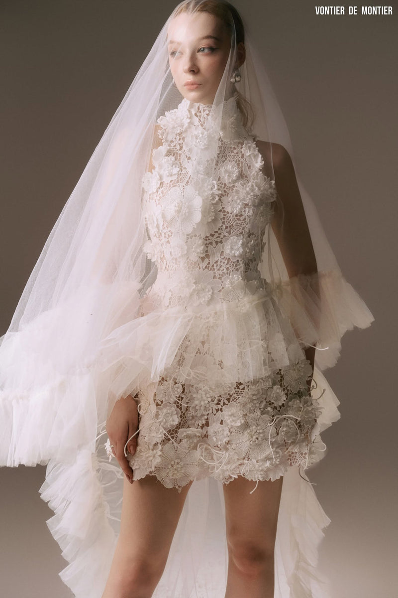 WHITE BELLE JARDIN DRESS