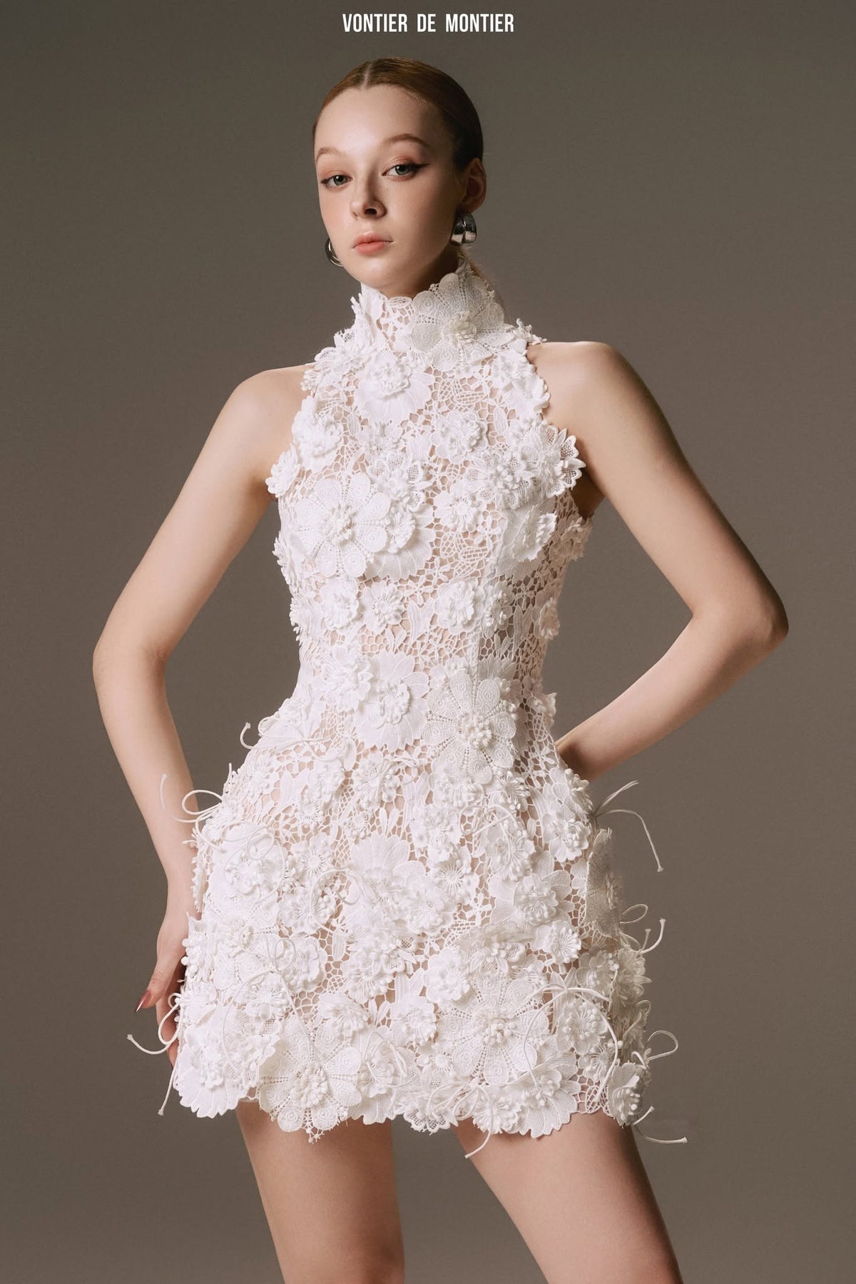 WHITE BELLE JARDIN DRESS