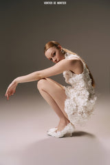 WHITE BELLE JARDIN DRESS