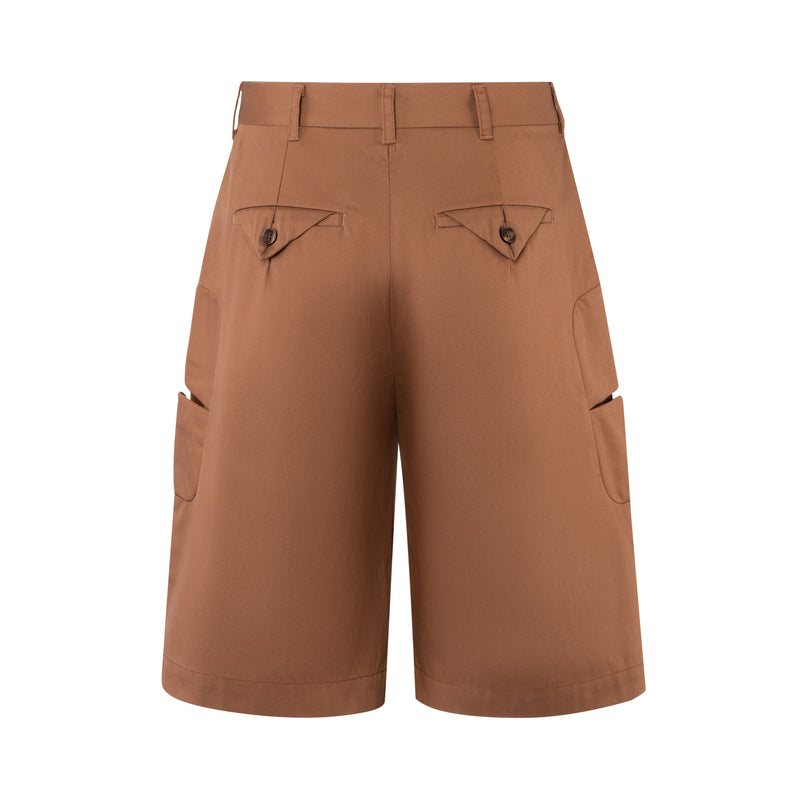 brown-3d-cement-tiles-cargo-short saomai homme astoud