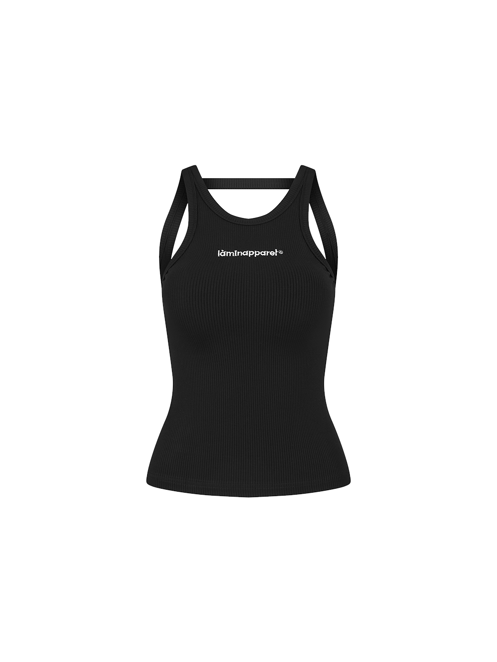 White LÀMINAPPAREL Low Back Tank Top