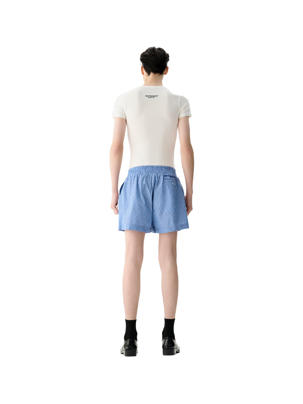 Black Slim Fit Short Sleeve Top