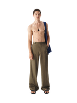 Striped Tilted Waist Trousers