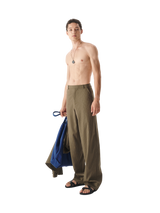Striped Tilted Waist Trousers