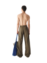 Striped Tilted Waist Trousers
