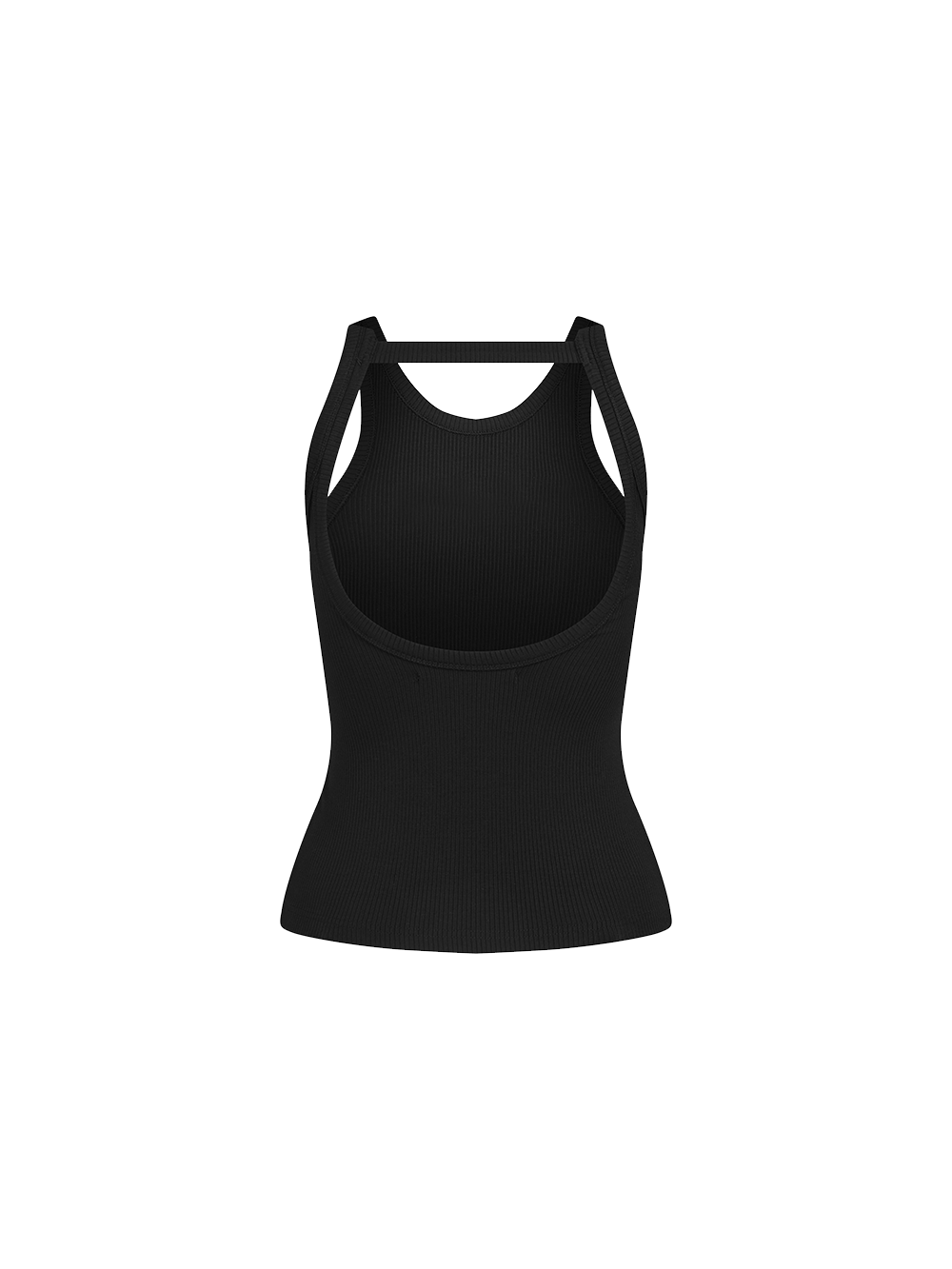 White LÀMINAPPAREL Low Back Tank Top