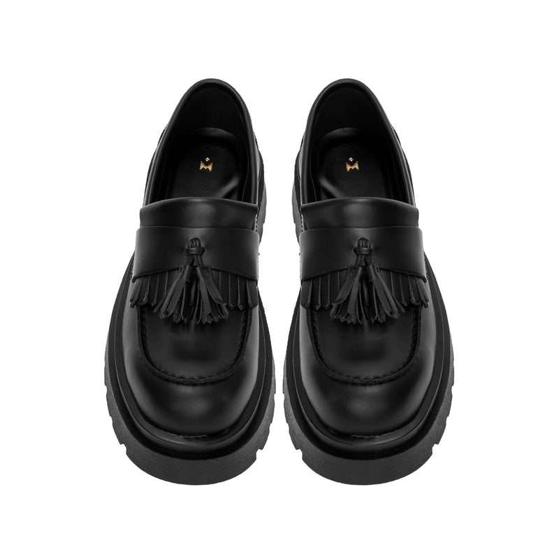 the-chunky-wolf-ss24-black-tassel-loafer thewolf astoud