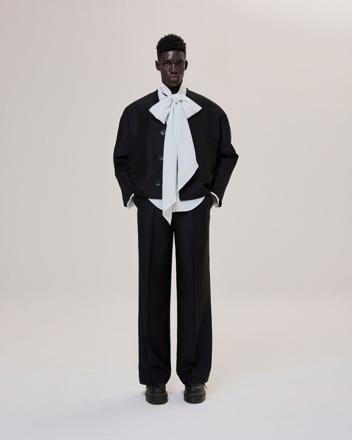 Black Wide Tube Pants Caotus Astoud