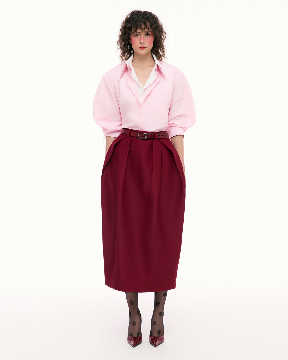 Red Bud Layer Skirt