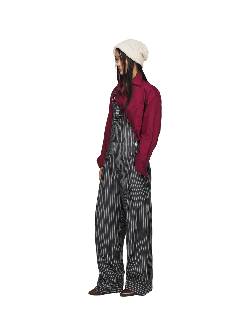 Striped Overalls