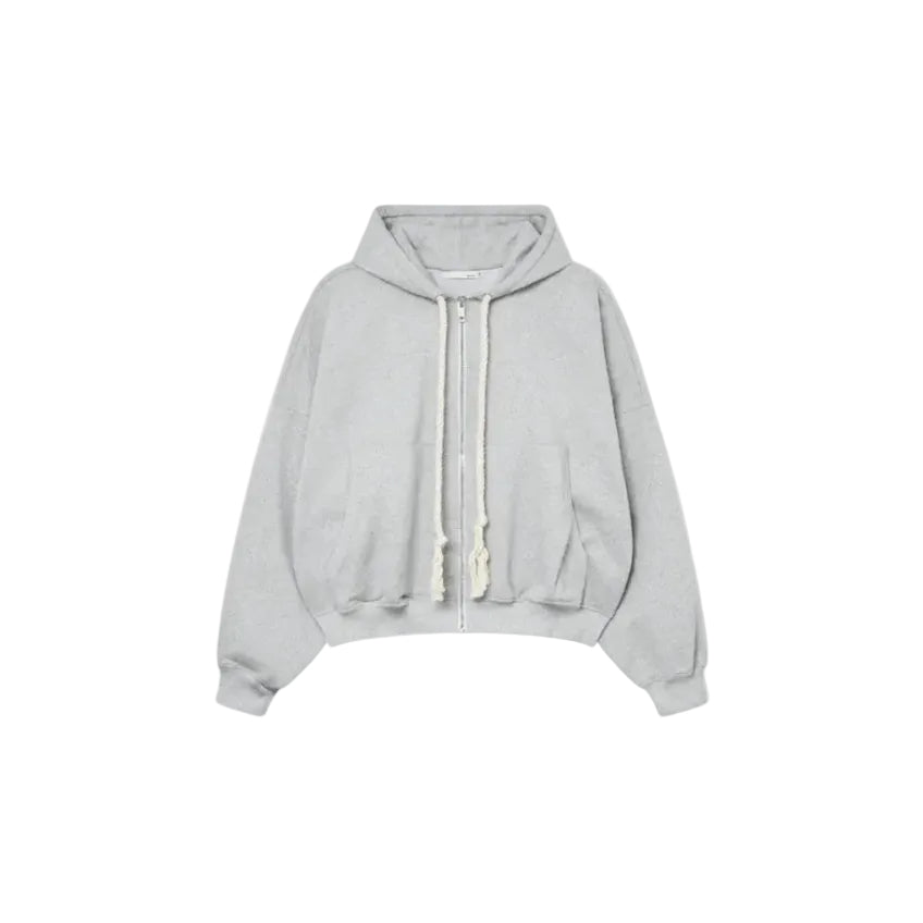 GRAY ZIP UP LARGE FIT