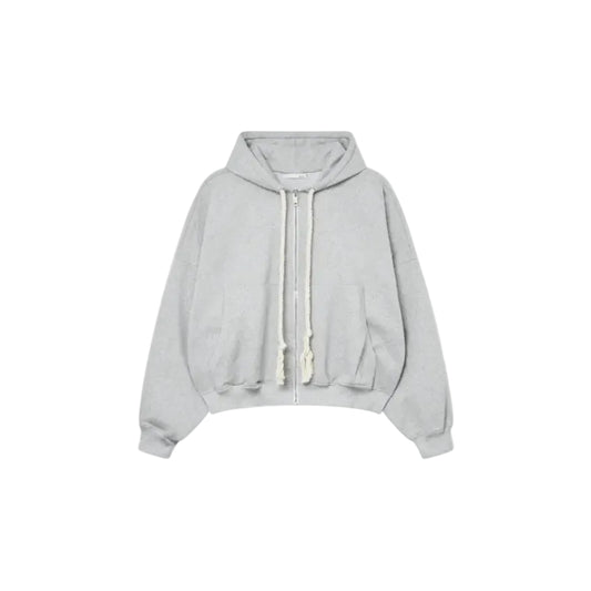 GRAY ZIP UP LARGE FIT