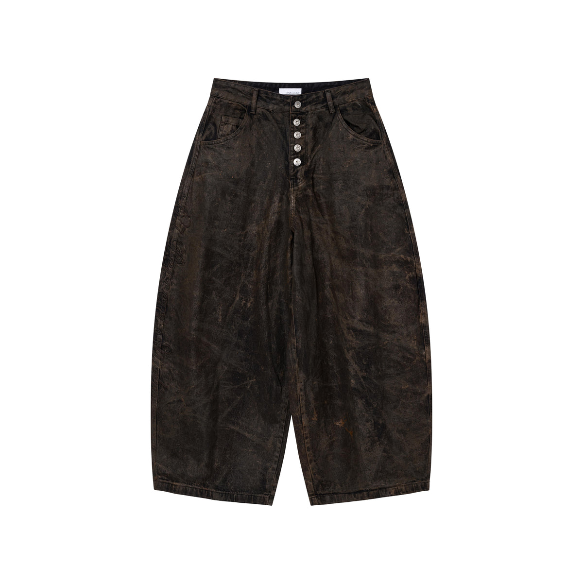 BLACK DUNE DRIFT BAGGY JEANS