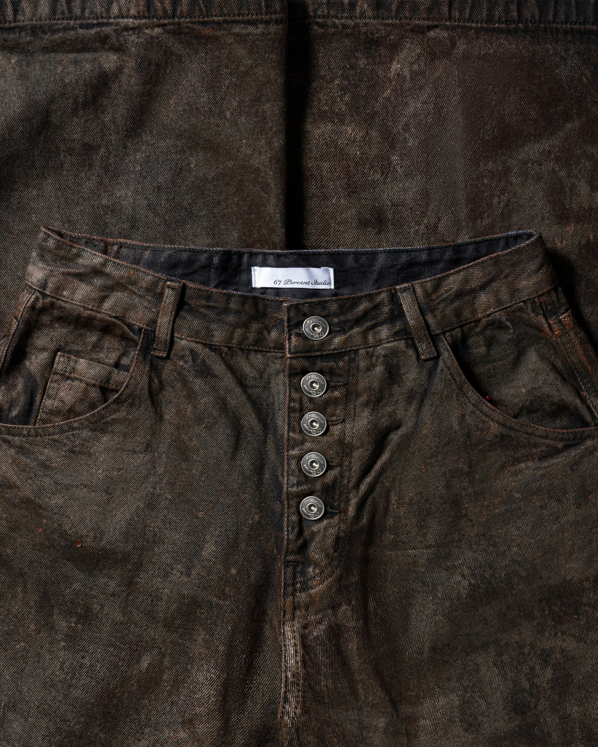 BLACK DUNE DRIFT BAGGY JEANS