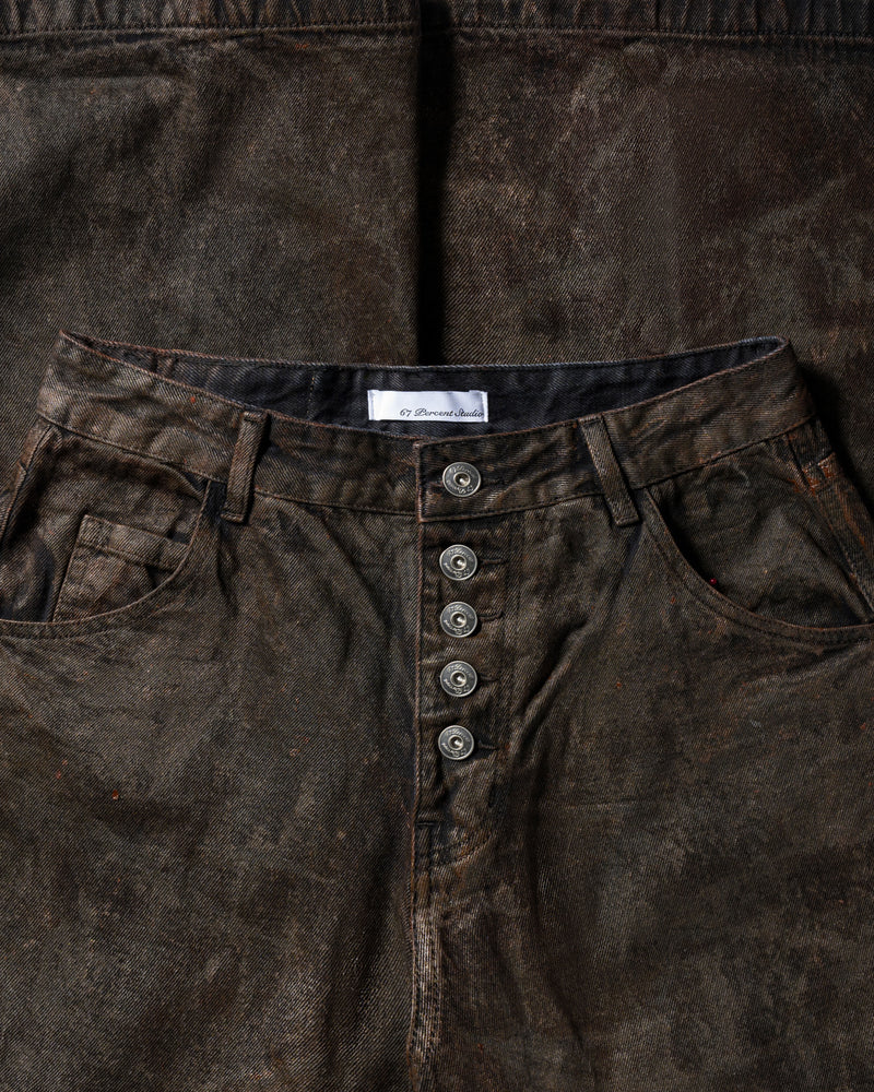 BLACK DUNE DRIFT BAGGY JEANS