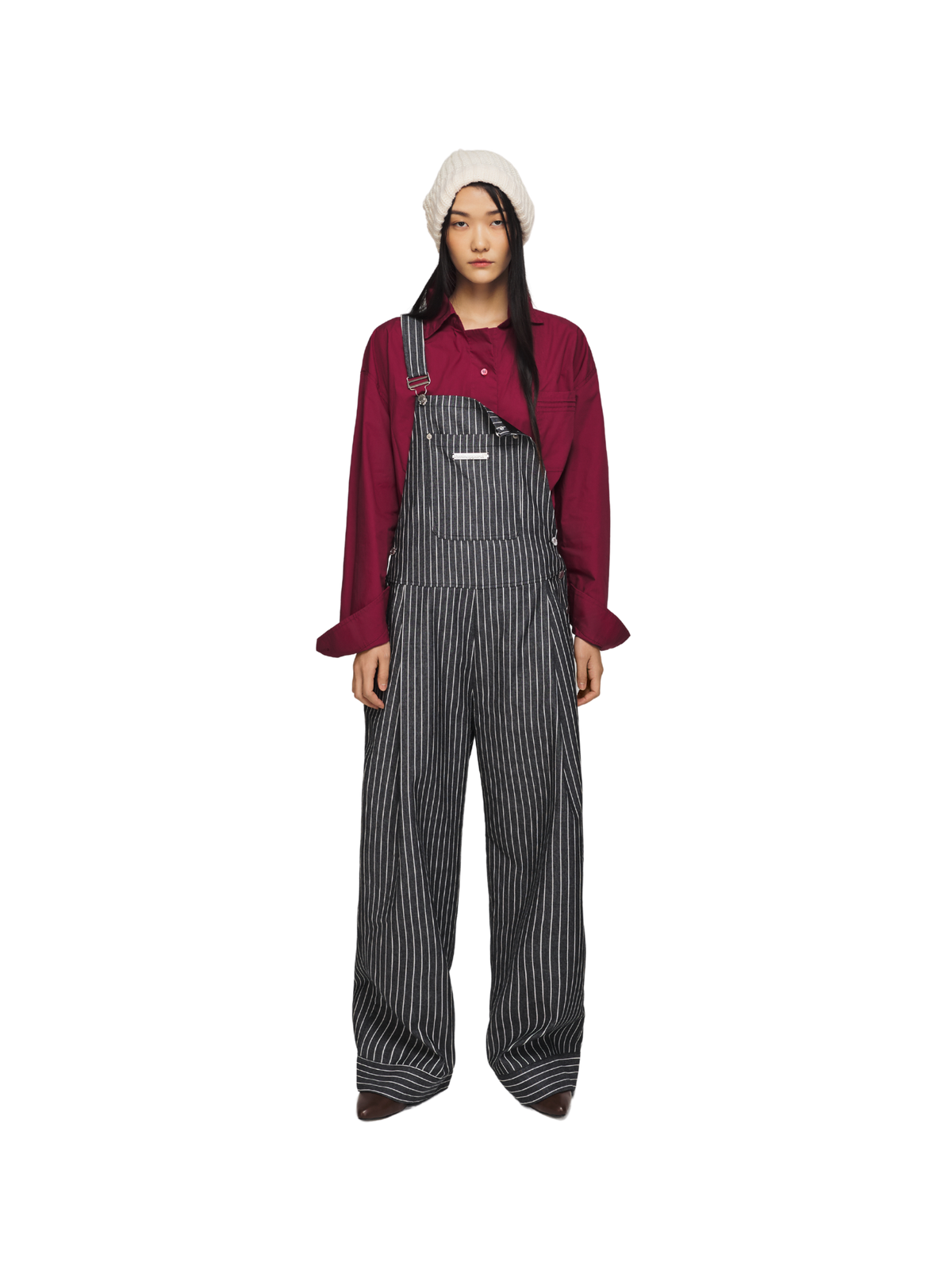 Striped Overalls