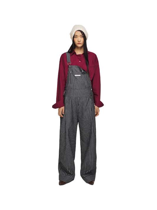 Striped Overalls