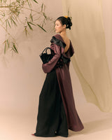 Deep Purple Black Ao dai Thieu Hoa