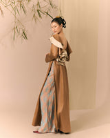 Brown Beige Ao dai Thieu Hoa