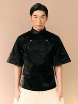Black Ao dai Dinh Dong