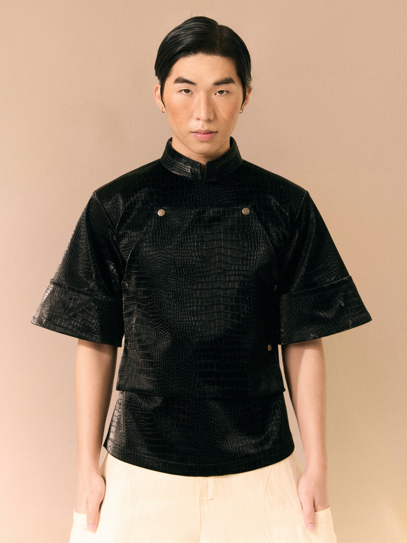 Black Ao dai Dinh Dong